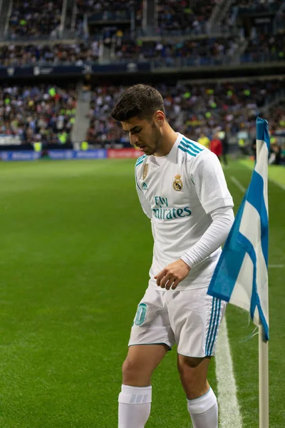 Mlaga, İspanya. 15 Nisan 2018. La Liga Maçı Mlaga C.F. - Real Madrid C.F..