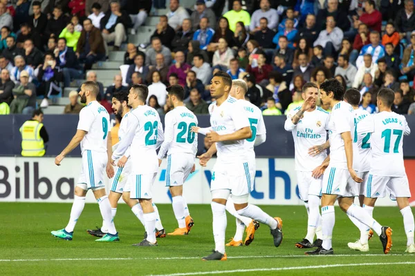 Mlaga, İspanya. 15 Nisan 2018. La Liga Maçı Mlaga C.F. - Real Madrid C.F..