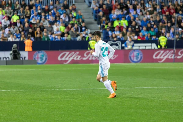 Mlaga, İspanya. 15 Nisan 2018. La Liga Maçı Mlaga C.F. - Real Madrid C.F..