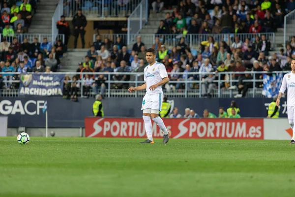 Mlaga, İspanya. 15 Nisan 2018. La Liga Maçı Mlaga C.F. - Real Madrid C.F..