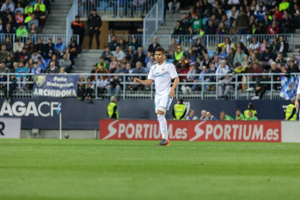 Mlaga Spanje Apr 2018 Liga Match Mlaga Real Madrid — Stockfoto