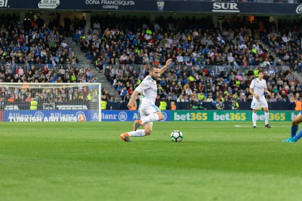 Mlaga, İspanya. 15 Nisan 2018. La Liga Maçı Mlaga C.F. - Real Madrid C.F..
