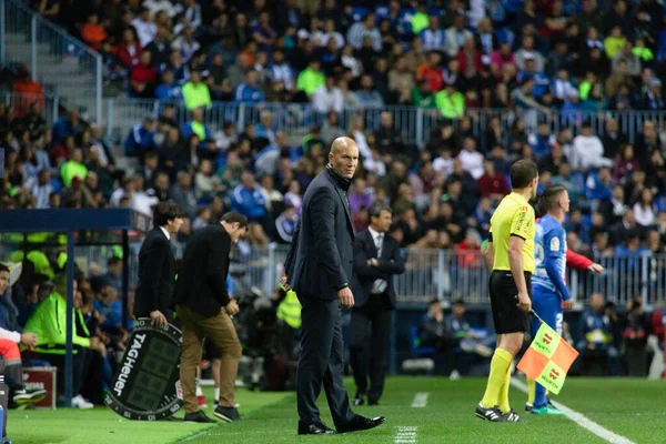 Mlaga, İspanya. 15 Nisan 2018. La Liga Maçı Mlaga C.F. - Real Madrid C.F..