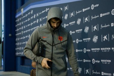 Malaga, İspanya. 18 Mart 2018. La Liga Maçı Malaga C.F. - FC Barcelona