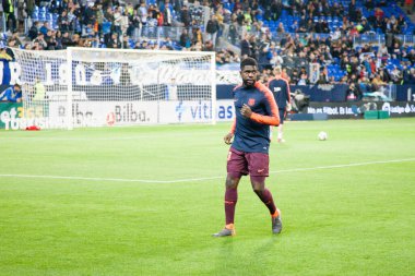 Malaga, İspanya. 18 Mart 2018. La Liga Maçı Malaga C.F. - FC Barcelona