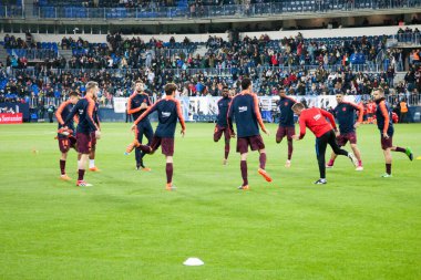 Malaga, İspanya. 18 Mart 2018. La Liga Maçı Malaga C.F. - FC Barcelona
