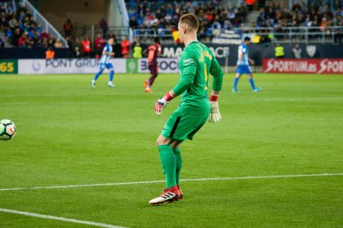 Malaga, İspanya. 18 Mart 2018. La Liga Maçı Malaga C.F. - FC Barcelona