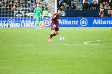 Malaga, İspanya. 18 Mart 2018. La Liga Maçı Malaga C.F. - FC Barcelona