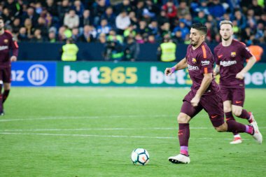 Malaga, İspanya. 18 Mart 2018. La Liga Maçı Malaga C.F. - FC Barcelona