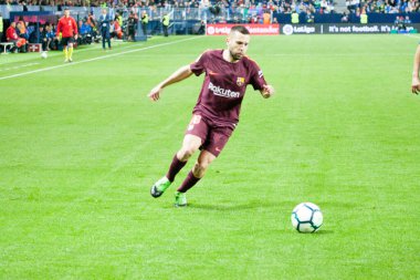 Malaga, İspanya. 18 Mart 2018. La Liga Maçı Malaga C.F. - FC Barcelona