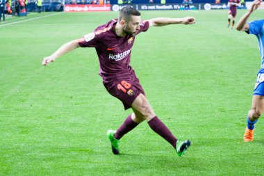 Malaga, İspanya. 18 Mart 2018. La Liga Maçı Malaga C.F. - FC Barcelona