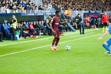 Malaga, İspanya. 18 Mart 2018. La Liga Maçı Malaga C.F. - FC Barcelona