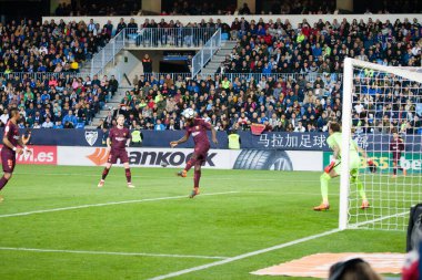 Malaga, İspanya. 18 Mart 2018. La Liga Maçı Malaga C.F. - FC Barcelona