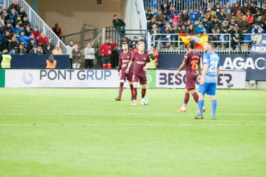 Malaga, İspanya. 18 Mart 2018. La Liga Maçı Malaga C.F. - FC Barcelona