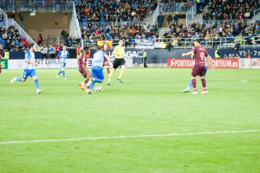 Malaga, İspanya. 18 Mart 2018. La Liga Maçı Malaga C.F. - FC Barcelona