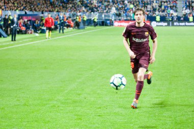 Malaga, İspanya. 18 Mart 2018. La Liga Maçı Malaga C.F. - FC Barcelona