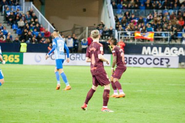 Malaga, İspanya. 18 Mart 2018. La Liga Maçı Malaga C.F. - FC Barcelona