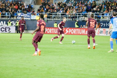 Malaga, İspanya. 18 Mart 2018. La Liga Maçı Malaga C.F. - FC Barcelona