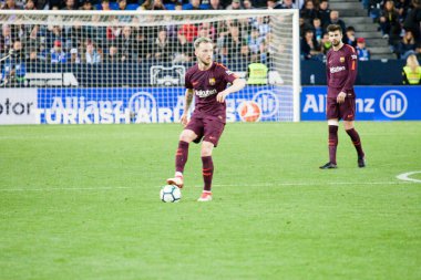 Malaga, İspanya. 18 Mart 2018. La Liga Maçı Malaga C.F. - FC Barcelona