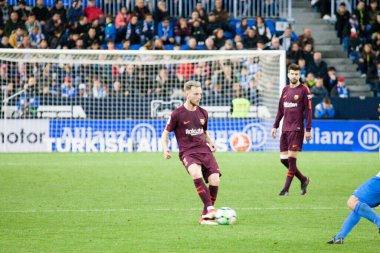 Malaga, İspanya. 18 Mart 2018. La Liga Maçı Malaga C.F. - FC Barcelona