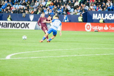 Malaga, İspanya. 18 Mart 2018. La Liga Maçı Malaga C.F. - FC Barcelona