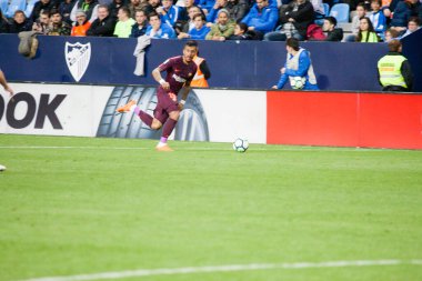 Malaga, İspanya. 18 Mart 2018. La Liga Maçı Malaga C.F. - FC Barcelona