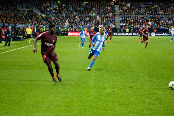 Malaga, İspanya. 18 Mart 2018. La Liga Maçı Malaga C.F. - FC Barcelona