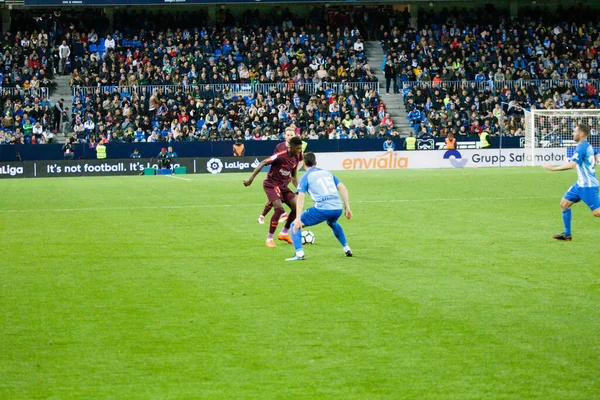 Malaga, İspanya. 18 Mart 2018. La Liga Maçı Malaga C.F. - FC Barcelona