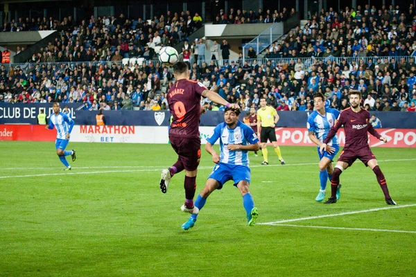 Malaga, İspanya. 18 Mart 2018. La Liga Maçı Malaga C.F. - FC Barcelona