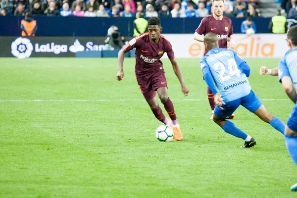 Malaga, İspanya. 18 Mart 2018. La Liga Maçı Malaga C.F. - FC Barcelona