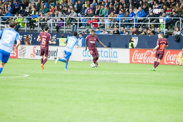 Malaga, İspanya. 18 Mart 2018. La Liga Maçı Malaga C.F. - FC Barcelona