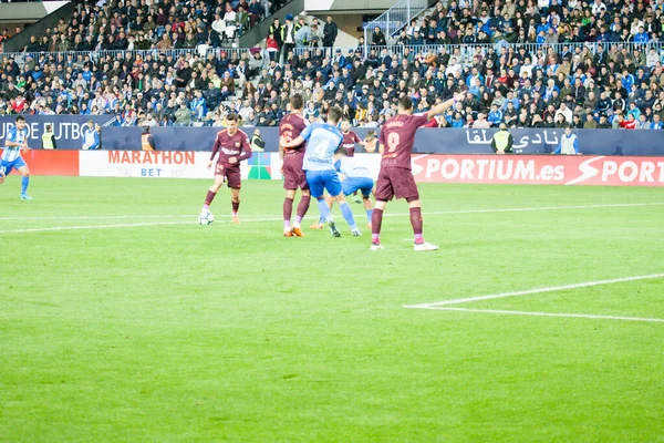 Malaga Spanien Mars 2018 Liga Match Malaga Övriga Upplysningar Barcelona — Stockfoto