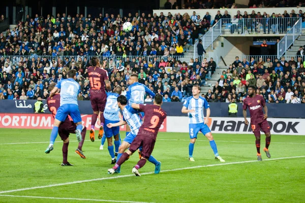Malaga, İspanya. 18 Mart 2018. La Liga Maçı Malaga C.F. - FC Barcelona