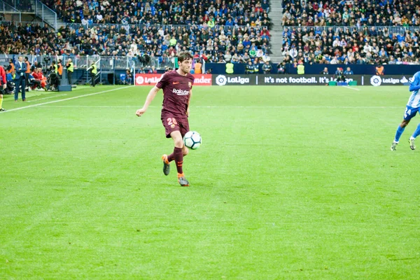 Malaga, İspanya. 18 Mart 2018. La Liga Maçı Malaga C.F. - FC Barcelona