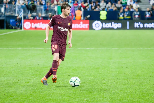 Malaga, İspanya. 18 Mart 2018. La Liga Maçı Malaga C.F. - FC Barcelona