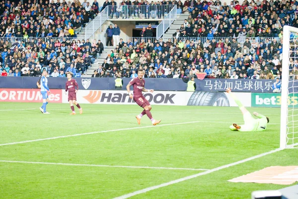 Malaga, İspanya. 18 Mart 2018. La Liga Maçı Malaga C.F. - FC Barcelona