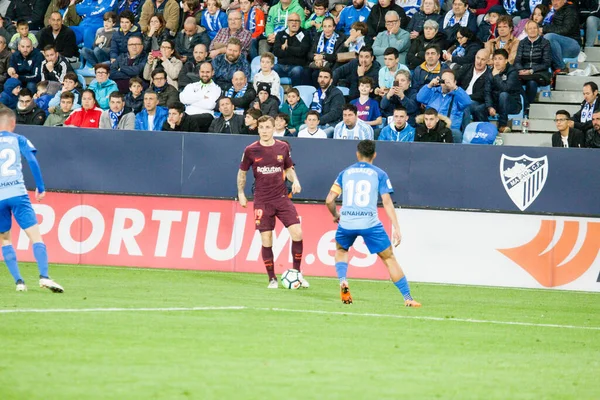 Malaga, İspanya. 18 Mart 2018. La Liga Maçı Malaga C.F. - FC Barcelona