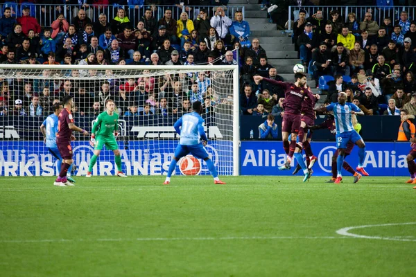 Malaga, İspanya. 18 Mart 2018. La Liga Maçı Malaga C.F. - FC Barcelona