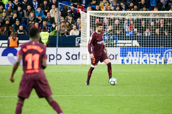 Malaga, İspanya. 18 Mart 2018. La Liga Maçı Malaga C.F. - FC Barcelona
