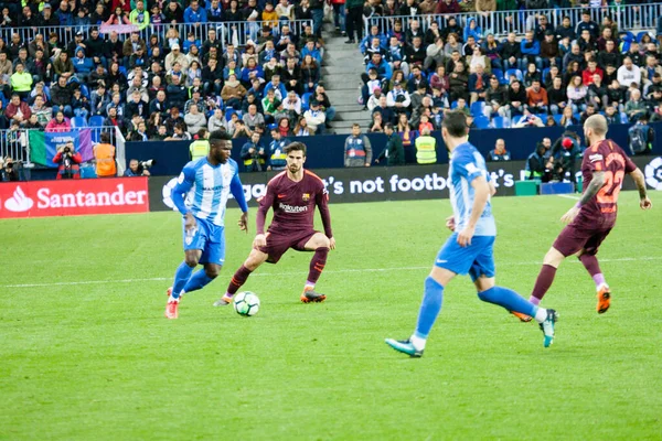 Malaga, İspanya. 18 Mart 2018. La Liga Maçı Malaga C.F. - FC Barcelona