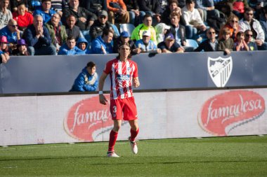 Malaga, İspanya. 9 Şubat 2018. La Liga Maçı Malaga C.F. - Atletico de Madrid. 