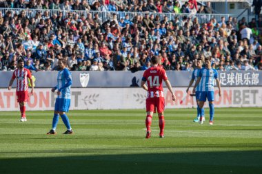Malaga, İspanya. 9 Şubat 2018. La Liga Maçı Malaga C.F. - Atletico de Madrid. 