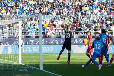 Malaga, İspanya. 9 Şubat 2018. La Liga Maçı Malaga C.F. - Atletico de Madrid. 