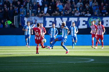 Malaga, İspanya. 9 Şubat 2018. La Liga Maçı Malaga C.F. - Atletico de Madrid. 