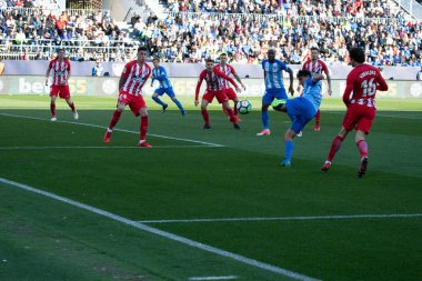Malaga, İspanya. 9 Şubat 2018. La Liga Maçı Malaga C.F. - Atletico de Madrid. 