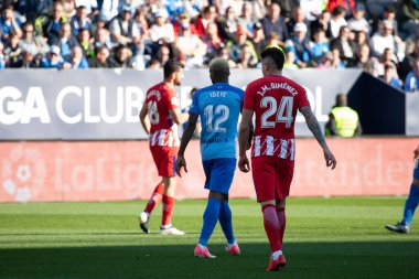 Malaga, İspanya. 9 Şubat 2018. La Liga Maçı Malaga C.F. - Atletico de Madrid. 