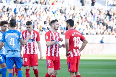 Malaga, İspanya. 9 Şubat 2018. La Liga Maçı Malaga C.F. - Atletico de Madrid. 