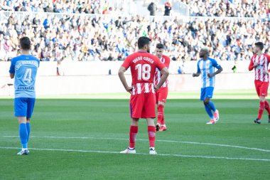 Malaga, İspanya. 9 Şubat 2018. La Liga Maçı Malaga C.F. - Atletico de Madrid 'de. Diego Costa