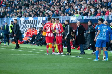 Malaga, İspanya. 9 Şubat 2018. La Liga Maçı Malaga C.F. - Atletico de Madrid 'de. Fernando Torres