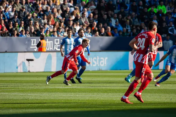 Malaga Spanyolország 2018 Február Liga Meccs Malaga Atletico Madridban — Stock Fotó